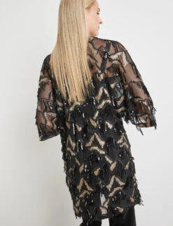 Taifun Longjacke Mit Pailletten-Zier -Feine Mode longjacke mit pailletten zier 104