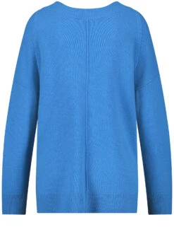 Gerry Weber Longpullover Mit Tiefem V-Ausschnitt Und Kaschmiranteil -Feine Mode longpullover mit tiefem v ausschnitt und kaschmiranteil 03