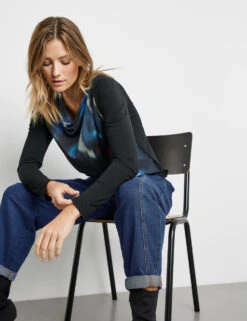 Taifun Longsleeve Mit Frontprint -Feine Mode longsleeve mit frontprint 102