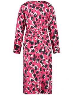 Taifun Midikleid Mit Bindegürtel -Feine Mode midikleid mit bindeguertel 03