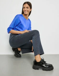 Gerry Weber Modische Jeans Mit Seitlichen Längsbiesen -Feine Mode modische jeans mit seitlichen laengsbiesen 102