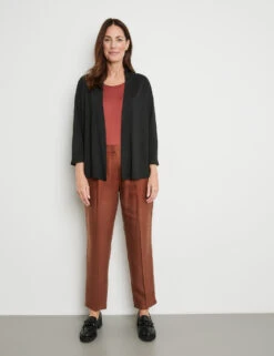 Gerry Weber Offene Shirtjacke Mit Breiter Ausschnittblende -Feine Mode offene shirtjacke mit breiter ausschnittblende 102