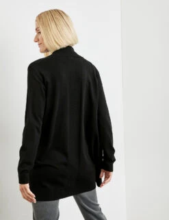 Gerry Weber Offener Cardigan Mit Rippstrick -Feine Mode offener cardigan mit rippstrick 104