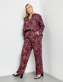 Palazzohose Mit Floralprint Carlotta -Feine Mode palazzohose mit floralprint carlotta 102