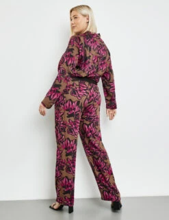 Palazzohose Mit Floralprint Carlotta -Feine Mode palazzohose mit floralprint carlotta 104