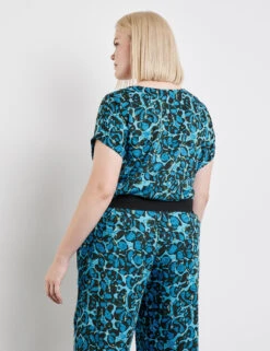 Palazzohose Mit Print Carlotta -Feine Mode palazzohose mit print carlotta 104