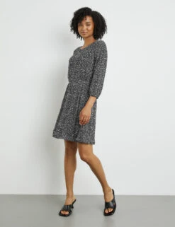 Taifun Plisseekleid Mit Paillettenzier