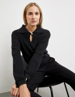 Taifun Pullover Aus Nachhaltigem Baumwoll-Strick -Feine Mode pullover aus nachhaltigem baumwoll strick 102