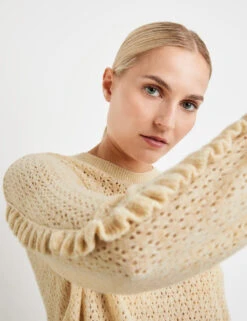 Taifun Pullover Mit Ajourmuster -Feine Mode pullover mit ajourmuster 100