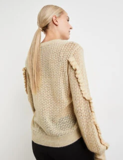 Taifun Pullover Mit Ajourmuster -Feine Mode pullover mit ajourmuster 104