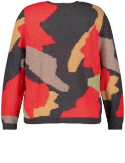 Pullover Mit Jacquardmuster -Feine Mode pullover mit jacquardmuster 03