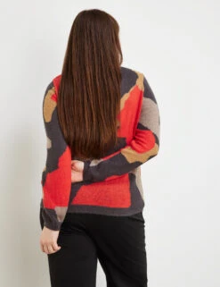 Pullover Mit Jacquardmuster -Feine Mode pullover mit jacquardmuster 104