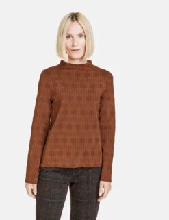 Gerry Weber Pullover Mit Kurzem Stehkragen Und Jacquard-Muster 15 Gerry Weber Pullover Mit Kurzem Stehkragen Und Jacquard-Muster -Feine Mode pullover mit kurzem stehkragen und jacquard muster 01
