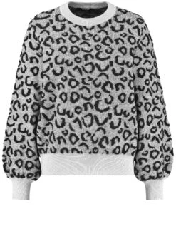 Taifun Pullover Mit Leo-Dessin -Feine Mode pullover mit leo dessin 02