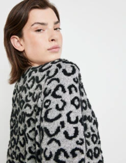 Taifun Pullover Mit Leo-Dessin -Feine Mode pullover mit leo dessin 100