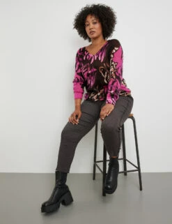 Pullover Mit Print -Feine Mode pullover mit print 102