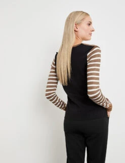 Taifun Pullover Mit Ringel-Dessin 14 Taifun Pullover Mit Ringel-Dessin -Feine Mode pullover mit ringel dessin 104