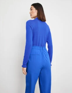 Taifun Pullover Mit Rüschenkanten -Feine Mode pullover mit rueschenkanten 104