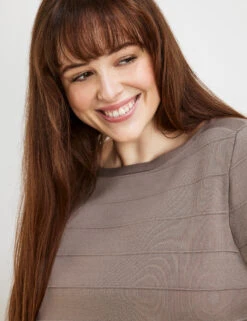 Pullover Mit Streifen-Struktur 12 Pullover Mit Streifen-Struktur -Feine Mode pullover mit streifen struktur 100