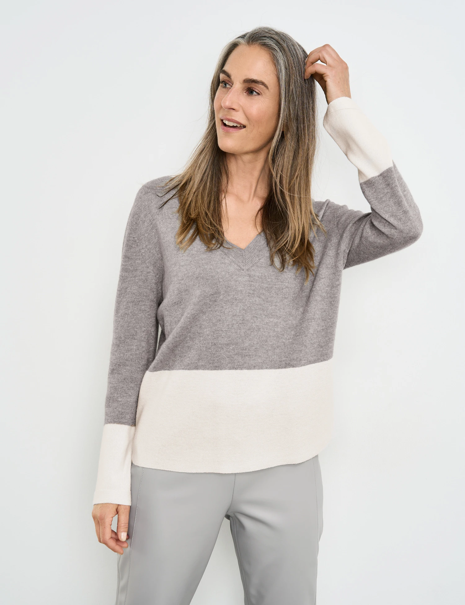 Gerry Weber Pullover Mit Strick-Patch Und Kaschmiranteil 3 Gerry Weber Pullover Mit Strick-Patch Und Kaschmiranteil