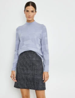 Gerry Weber Pullover Mit Strickmuster Und Turtleneck