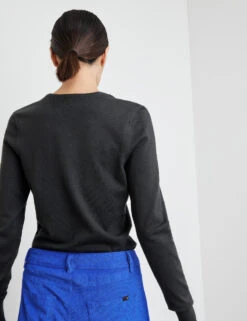 Taifun Pullover Mit Tiefrundem Ausschnitt -Feine Mode pullover mit tiefrundem ausschnitt 104