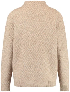 Gerry Weber Pullover Mit Turtleneck Und Strick-Muster -Feine Mode pullover mit turtleneck und strick muster 03