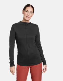 Gerry Weber Pullover Mit Weitem Stehkragen -Feine Mode pullover mit weitem stehkragen 01