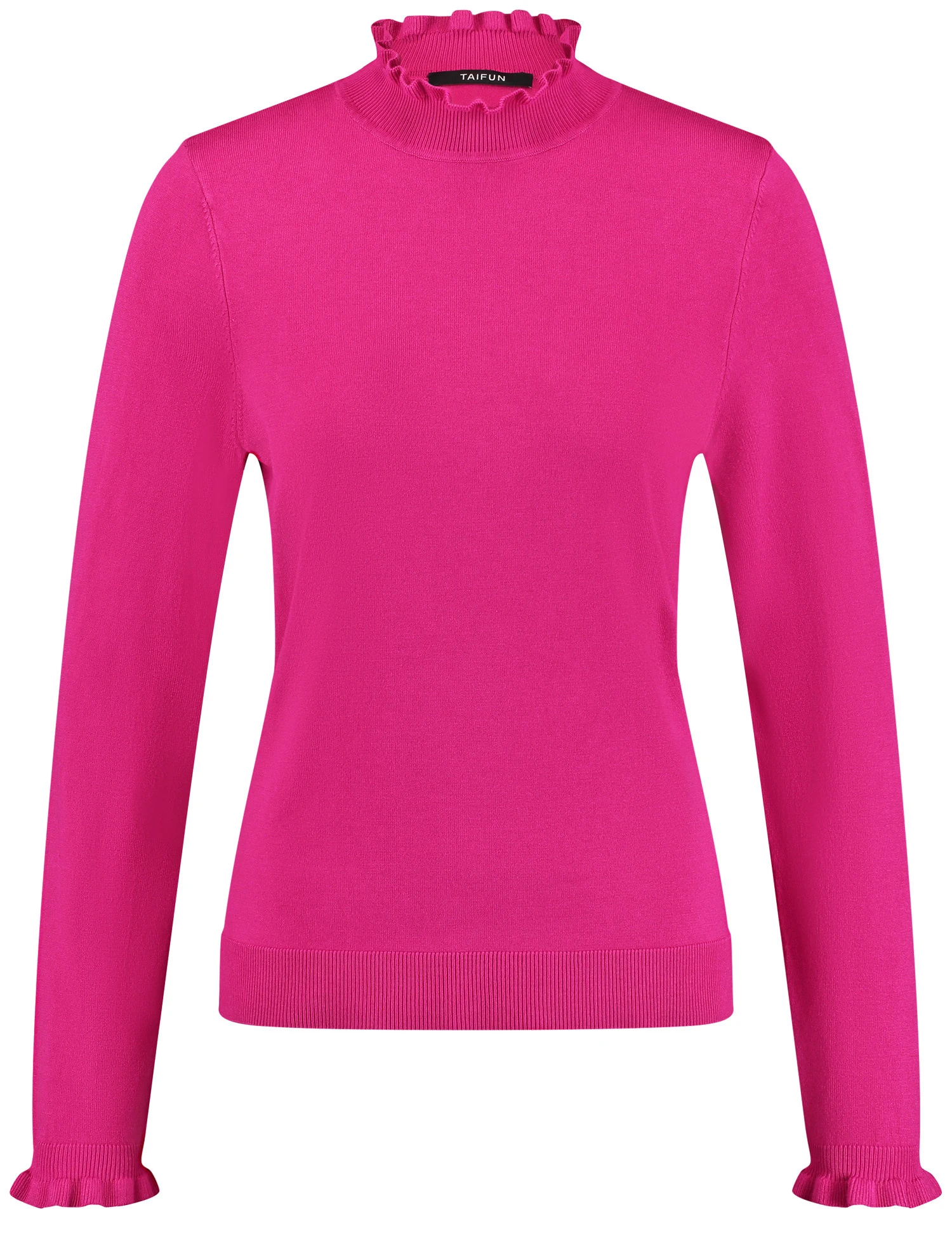 Taifun Pullover Mit Wellenkante An Kragen Und Ärmeln 4 Taifun Pullover Mit Wellenkante An Kragen Und Ärmeln - Image 2