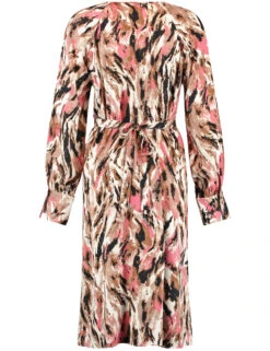 Taifun Satin-Kleid Mit Taillenband -Feine Mode satin kleid mit taillenband 03