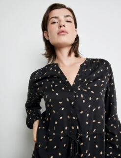 Taifun Satinkleid Mit Print 12 Taifun Satinkleid Mit Print -Feine Mode satinkleid mit print 100