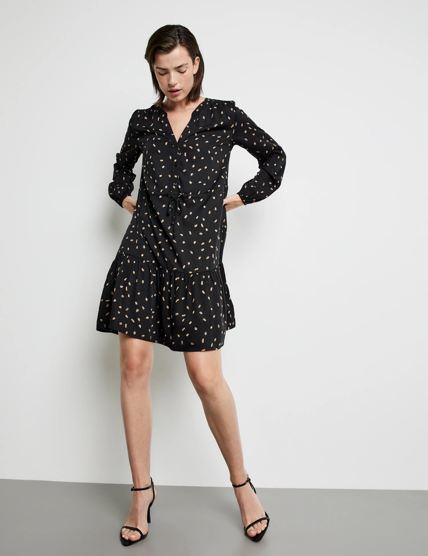 Taifun Satinkleid Mit Print 3 Taifun Satinkleid Mit Print