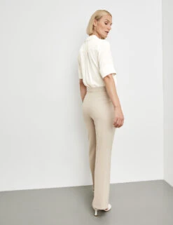 Gerry Weber Schicke Hose Mit Reißverschluss Am Saum -Feine Mode schicke hose mit reissverschluss am saum 104