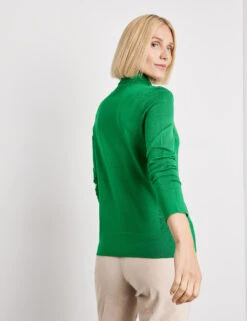 Gerry Weber Schlichter Rollkragenpullover Mit Rippstrick-Details -Feine Mode schlichter rollkragenpullover mit rippstrick details 104