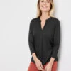 Gerry Weber Schlichtes Blusenshirt Mit Einfach Gelegten Falten -Feine Mode schlichtes blusenshirt mit einfach gelegten falten 110