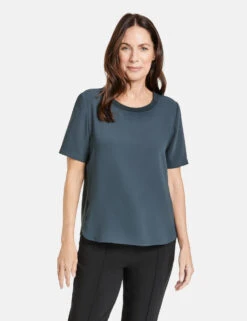 Gerry Weber Schlichtes Blusenshirt Mit Seitlichen Schlitzen 13 Gerry Weber Schlichtes Blusenshirt Mit Seitlichen Schlitzen -Feine Mode schlichtes blusenshirt mit seitlichen schlitzen 01