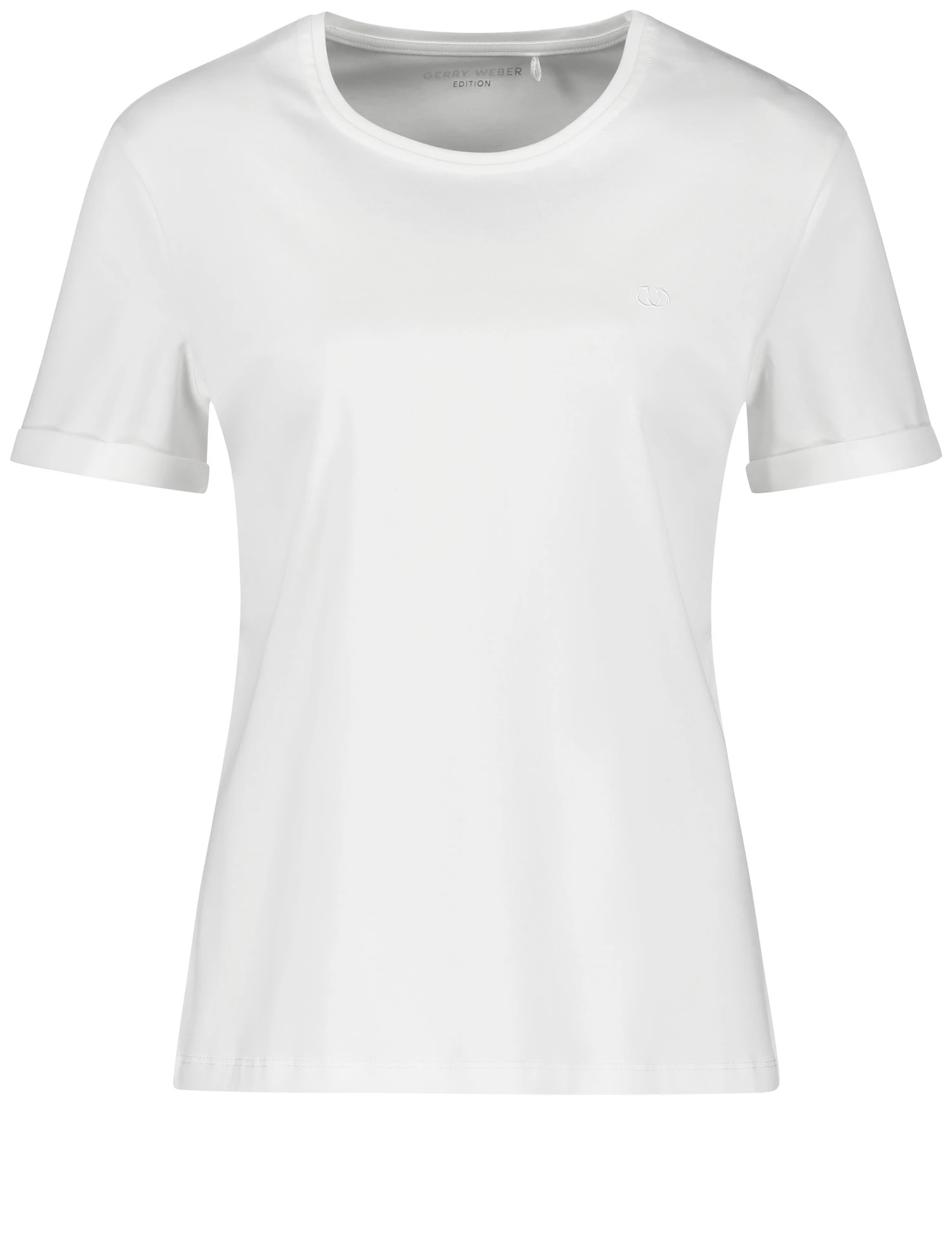 Gerry Weber Schlichtes T-Shirt Mit Logostickerei 4 Gerry Weber Schlichtes T-Shirt Mit Logostickerei - Image 2