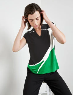 Taifun Shirt Mit Frontprint -Feine Mode shirt mit frontprint 102