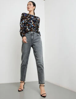 Taifun Shirt Mit Gesmokten Ärmelenden -Feine Mode shirt mit gesmokten aermelenden 102