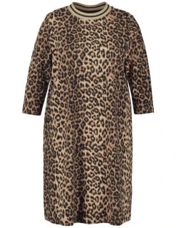 Shirtkleid Mit Animal-Print -Feine Mode shirtkleid mit animal print 02