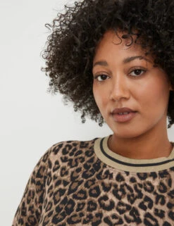 Shirtkleid Mit Animal-Print -Feine Mode shirtkleid mit animal print 100