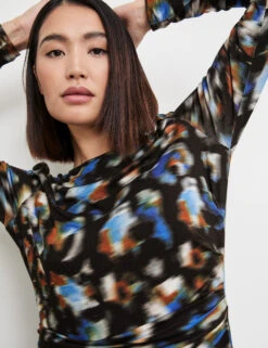 Taifun Shirtkleid Mit Puffärmeln -Feine Mode shirtkleid mit puffaermeln 100