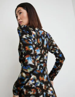 Taifun Shirtkleid Mit Puffärmeln -Feine Mode shirtkleid mit puffaermeln 104