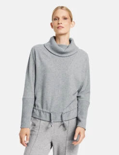 Gerry Weber Softer Pullover Aus Gebürsteter Qualität -Feine Mode softer pullover aus gebuersteter qualitaet 01