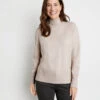 Gerry Weber Softer Pullover Mit Turtleneck Und Verlängertem Rückenteil -Feine Mode softer pullover mit turtleneck und verlaengertem rueckenteil 110