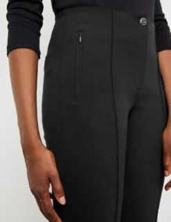 Gerry Weber Stretchhose Slim Fit Mit Längsbiesen -Feine Mode stretchhose slim fit mit laengsbiesen 100