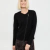 Gerry Weber Strickjacke Mit Asymmetrischem Reißverschluss -Feine Mode strickjacke mit asymmetrischem reissverschluss 110