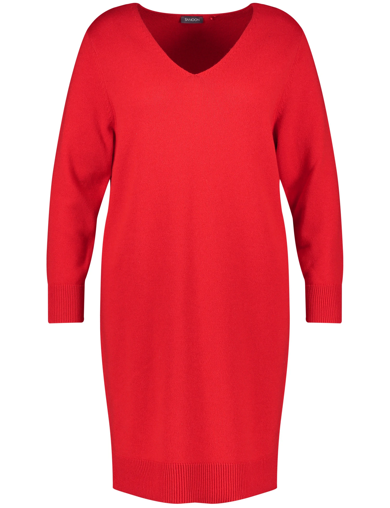 Strickkleid Mit V-Ausschnitt 4 Strickkleid Mit V-Ausschnitt - Image 2