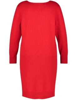 Strickkleid Mit V-Ausschnitt 11 Strickkleid Mit V-Ausschnitt -Feine Mode strickkleid mit v ausschnitt 03