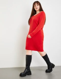 Strickkleid Mit V-Ausschnitt 13 Strickkleid Mit V-Ausschnitt -Feine Mode strickkleid mit v ausschnitt 102